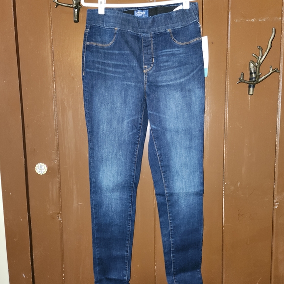 Old Navy Women's Rockstar Mid-Rise Jeggings - Dark Blue - Picture 3 of 4